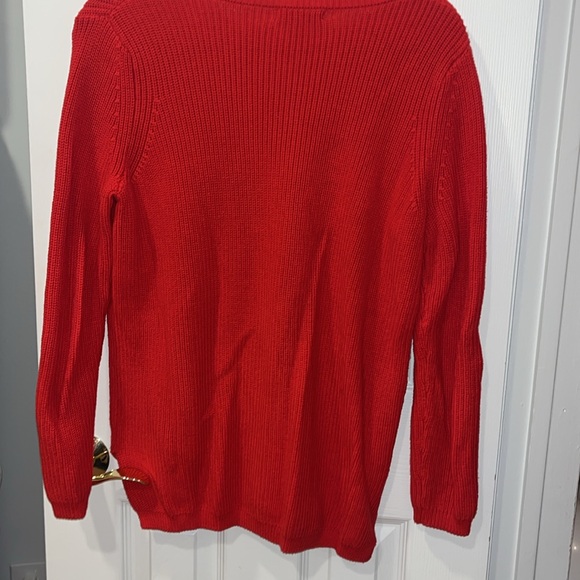 Emma Pullover in Lipstick 525 Red crewneck sweater from Revolve - Picture 4 of 4